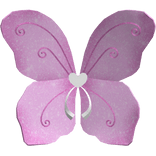 ♡ light pink fairy pixie wings