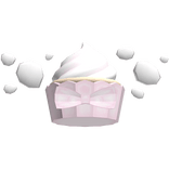  ♡ : light pink vanilla cupcake w frosting crumbs