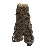 Light wash Cheetah ultra baggy Y2K cyber cargos