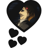 Light Yagami Thinking Hearts Death Note