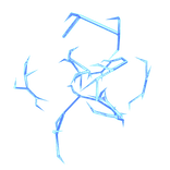 Lightning Sparkles Aura - Blue