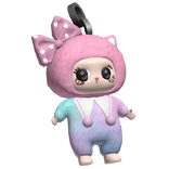 Liila_Lucky_Cat_Keychain_White