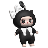 Liila_Lucky_Cat_Keychain_White