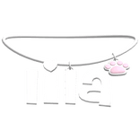 Lila Paw Necklace in Silver 3..0