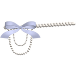 Lilac Purple Bow Pearl Waist Belt 3.0