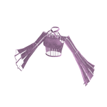 ♾️ Lilac transparent lace goth top