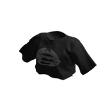 Lips crop top black