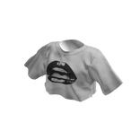 Lips crop top white