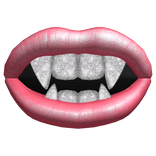 lips vampire fangs