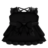 ♡ ︵ little black witch dress