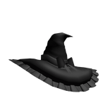 ♡ ︵ little black witch hat