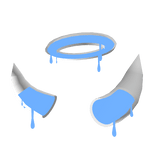 Little Horn White&Blue Neon