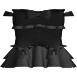 little kawaii gothic dress in black