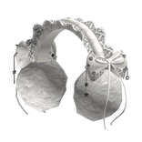 Lolita Emo Earmuffs Bows White
