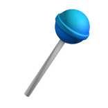 Lollipop Snack Blue Blueberry Candy