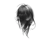 Long and Elegant Silver Hair