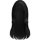 ♡ : long anime chobits doll hair in black