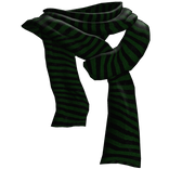 black x green striped emo scarf 1.0.