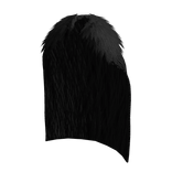 Long Black Fur Cape
