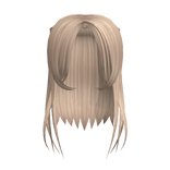 ✿ long blonde curtain bangs hair