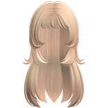 Long Blonde Messy Hair