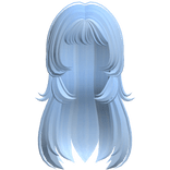 Long Blue Messy Hair