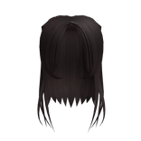 ✿ long brown curtain bangs hair