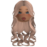 Long Curls With Cute Blushy Makeup (Milktea)