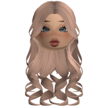 Long Curls With Cute Blushy Makeup (Milktea)