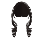 Long Curly Pigtails in Dark Brown