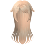 🤍 long cute anime blonde y2k emo hair