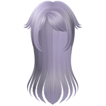 🤍 long cute anime pastel purple y2k emo hair