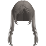 ꒰♡꒱ long cute anime pigtails in ash brown