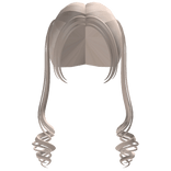 Long Dolly Curly Pigtails in Pastel Blonde