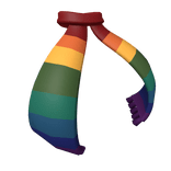 Long Flowy Rainbow Scarf