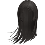 long flowy windy anime hair in brown