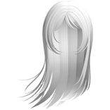 long flowy windy anime hair in white