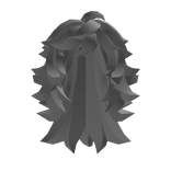 Long hair with small ponytail  - Gray
