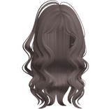 long half side up wispy wavy hairstyle in ash