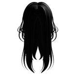 Long jellyfish hair in black