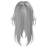 Long jellyfish hair in white
