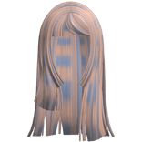Long Layered Hime Cut (Blonde and Blue)