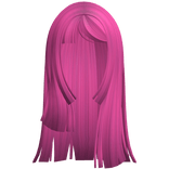 Long Layered Hime Cut (Pink)