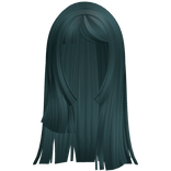 Long Layered Hime Cut (Teal)