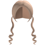 ♬꒰┊long low curled blonde pigtails