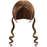 ♬꒰┊long low curled caramel pigtails
