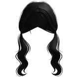 long low y2k pigtails ( black )