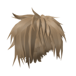 long messy blonde emo hair