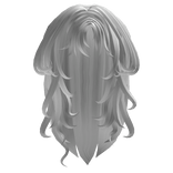 Long Messy Flowy Hair - White