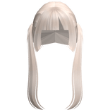 ♡ long messy hime pigtails in blonde